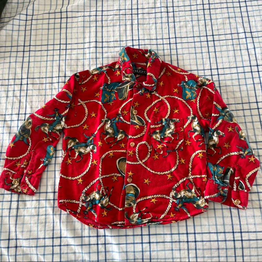Kids Flannel cowboy shirt